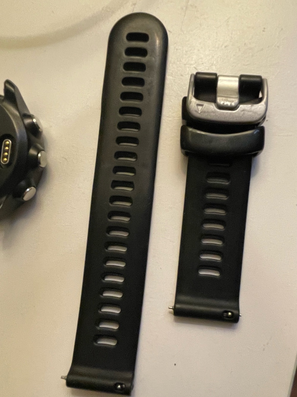 Garmin 20mm Black Silicone Watch Band